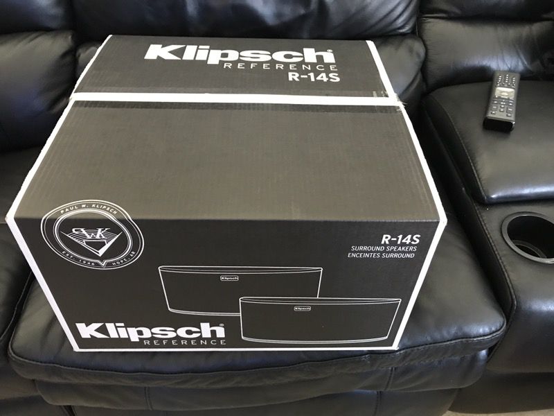 New Klipsch Reference R-14S Surround Speakers (Pair) Black!!!