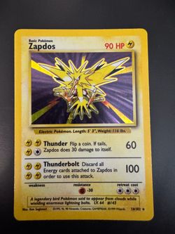 Pokemon Zapdos holo