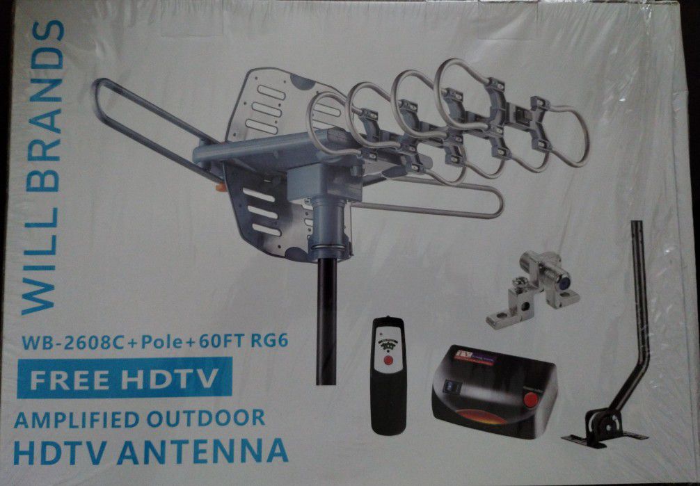 150 Mile Range Amplified Digital Outdoor TV Antenna