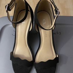 New Cl Laundy Black Wedges Heels 