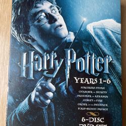Harry Potter years1 to 6 DVD gift Set Wide Screen 