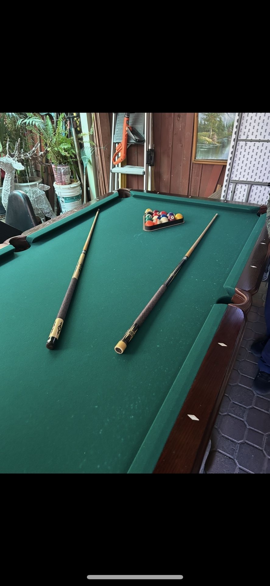 "Hollywood Billiards" 8. ‘ Pool Table 