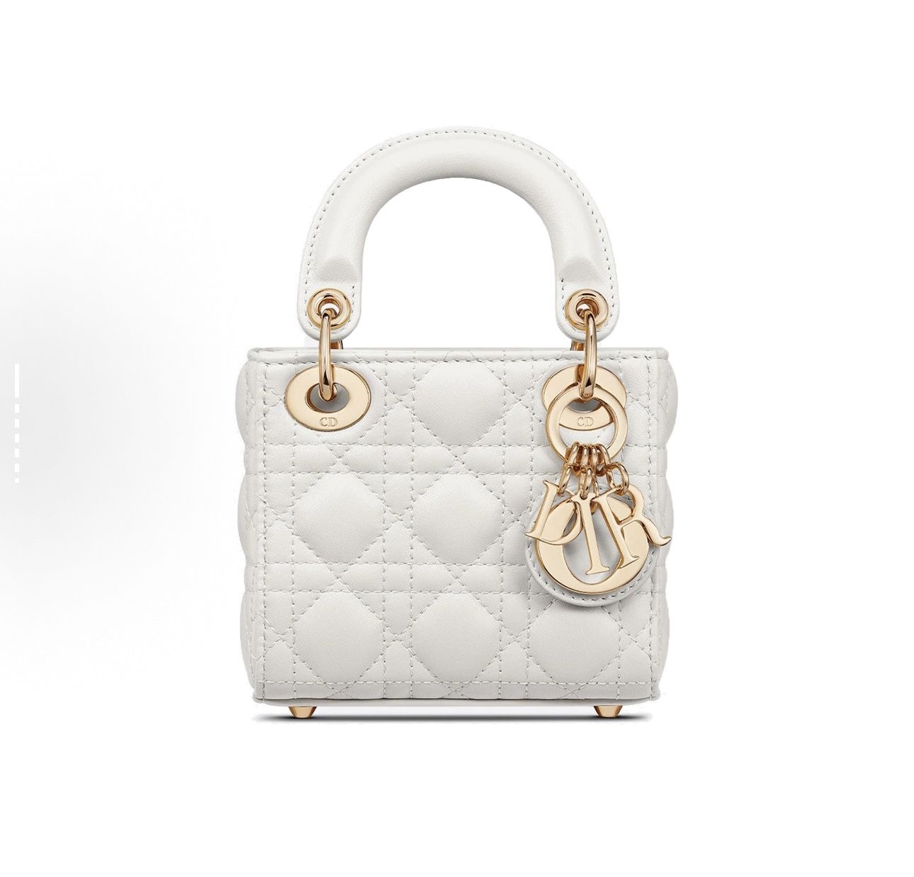 DIORLady Detachable Adjustable Shoulder Strap Rattan Plaid Pattern Sheep Leather Daifei Bag Single Shoulder Crossbody Handbag Super Mini(675)34