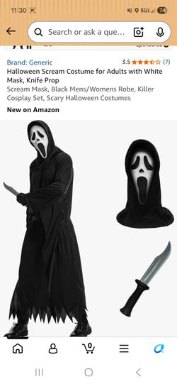 Halloween Scream Costume with Mask