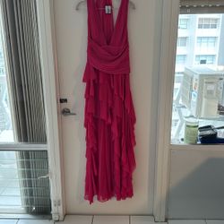 Hot Pink Alice & Olivia Designer Formal Gown Size 6