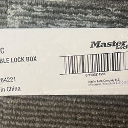 Master Lock 5400EC Portable Outdoor Key Lock Box Resettable Combination Black