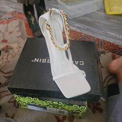 White Flat Wide Open Toe Shoes 