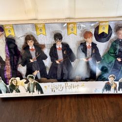 Toys-HARRY POTTER Dolls Wizarding World Posable Mattel Set of 5 