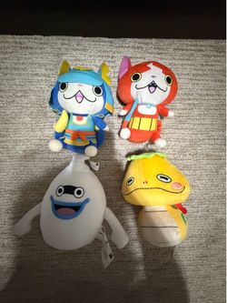 Four Yo Kai watch plushies