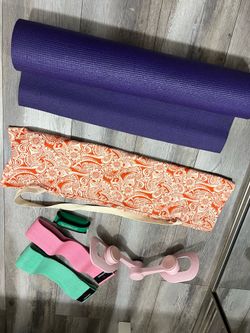 Workout Yoga Bundle Weights Resistance Bands