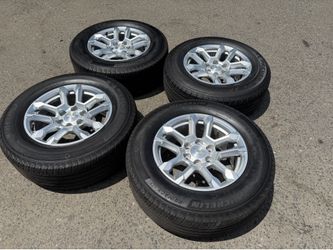 18” Stock Chevy rims and Michelin tires for sale 6 lug
