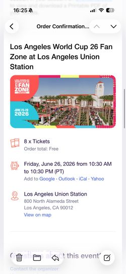 Union station FIFA Friday ticket World Cup
