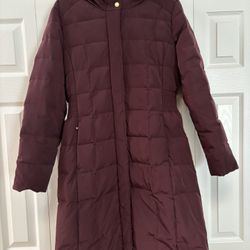 Cole Haan Hooded Down & Feather Coat
