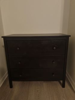 IKEA KOPPANG 3-drawer dresser - black-brown