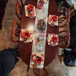 Dining room Set Priced To Go. Make offer  For Set Or individual Pieces. 