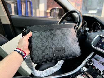 Coach Signature Tote Bag Brown Black