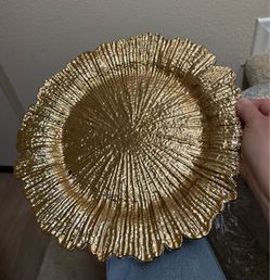 100 Fantastic Import Gold Reef Chargers