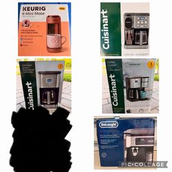 Brand New Assortment Of Coffee Makers And Espresso Makers