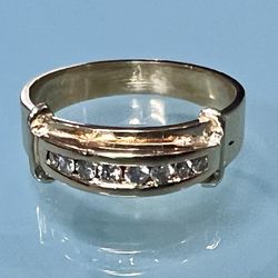 💎 Beautiful 14K Yellow Gold Diamond Ring ✨ Perfect Gift 💍