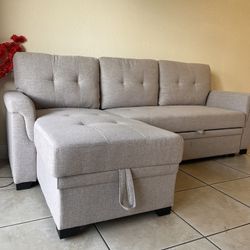 Brand New Sleeper Sectional Sofa with Storage / Sofa Cama con Almacenamiento … Delivery 🚚