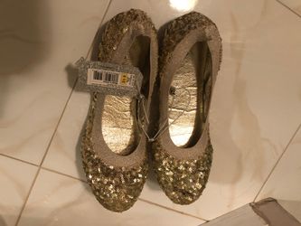 Women’s Flat Shoes-Gold Color