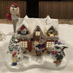 Vintage Warner Bros. Looney Tunes Christmas House