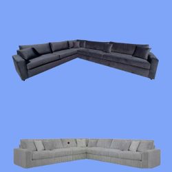 BRAND NEW 11X11FT AND 6X13X6FT SECTIONAL SOFA COUCHES CHAISE 