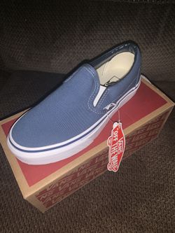 Vans slip on navy