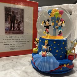 Disney birthday water globe