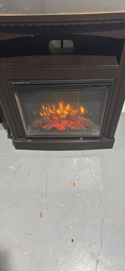Electric corner fireplace