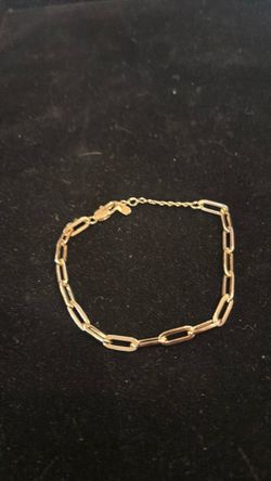 Gold Paperclip Chain Bracelet