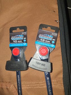 Ratcheting wrenchs 10 mm 13 mm