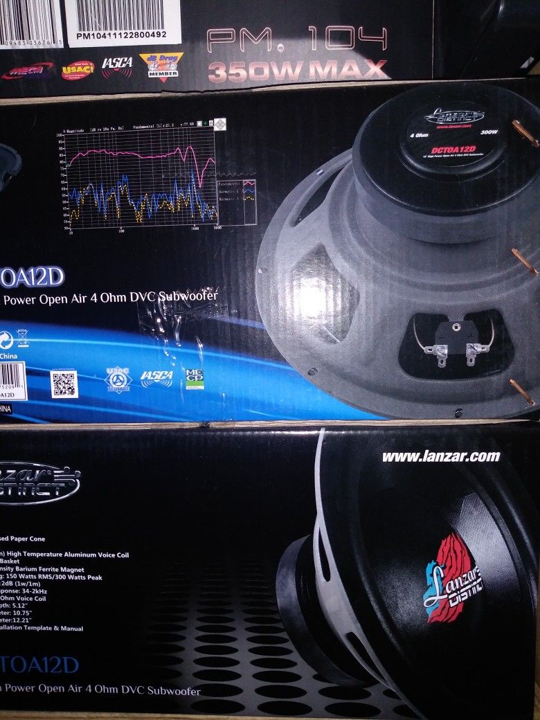 New Pair of Free Air Subwoofers