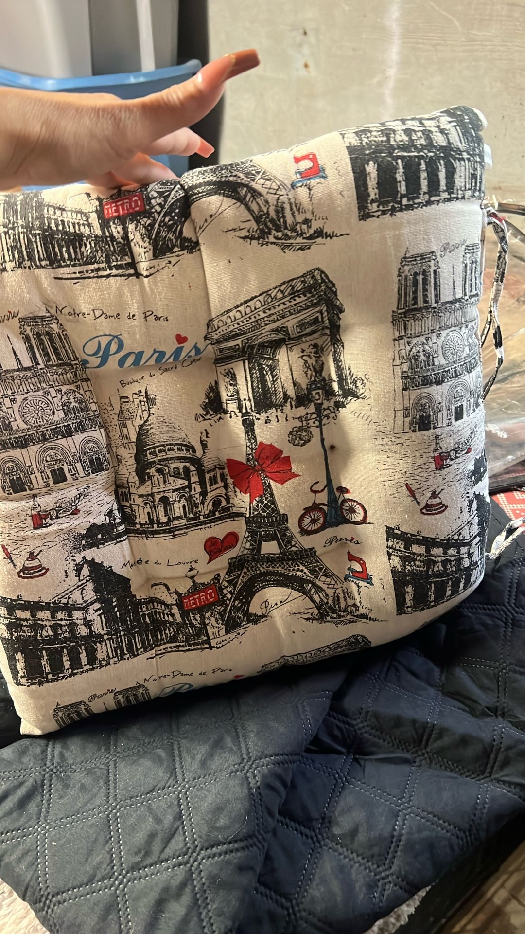 Chairs Cushions Paris Theme