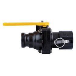 TerreMax Smart Connect Bolted Ball Valves, 100 PSI, Male Cam Adapter x Female Cam Coupler
