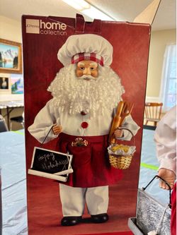 Chef Santa  Claus figure
