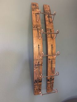 Wine barrel wine rack