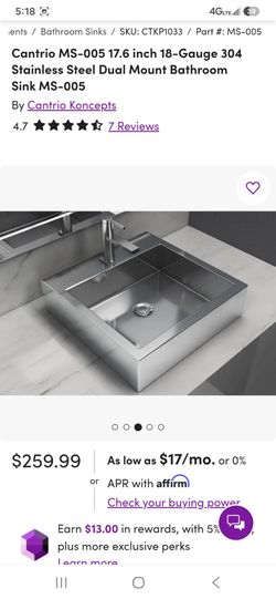 Stainless steel sink