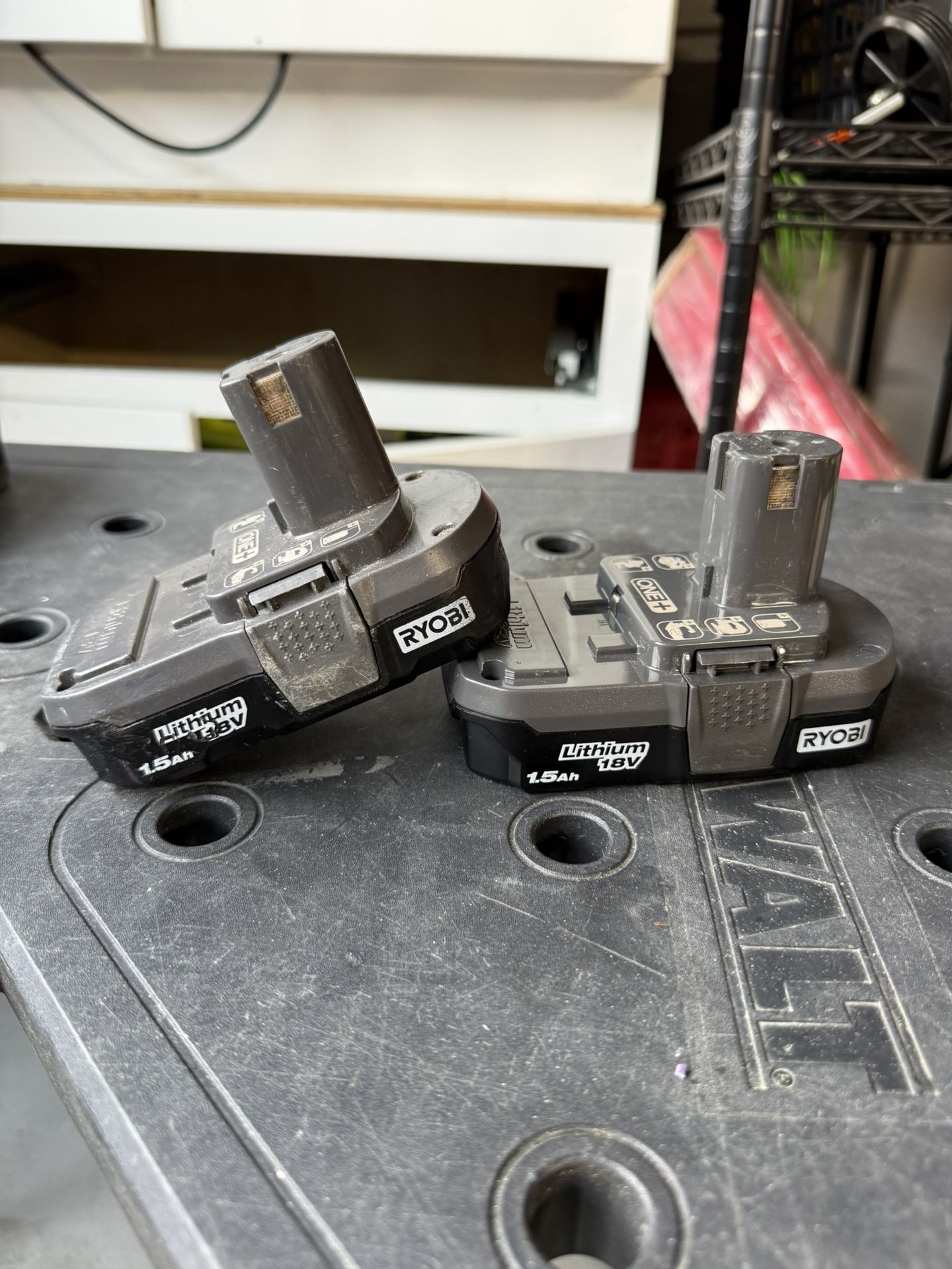 Ryobi 1.5 Battery Set (2 batteries) used
