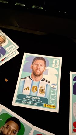 Messi panini Sticker world cup 2026
