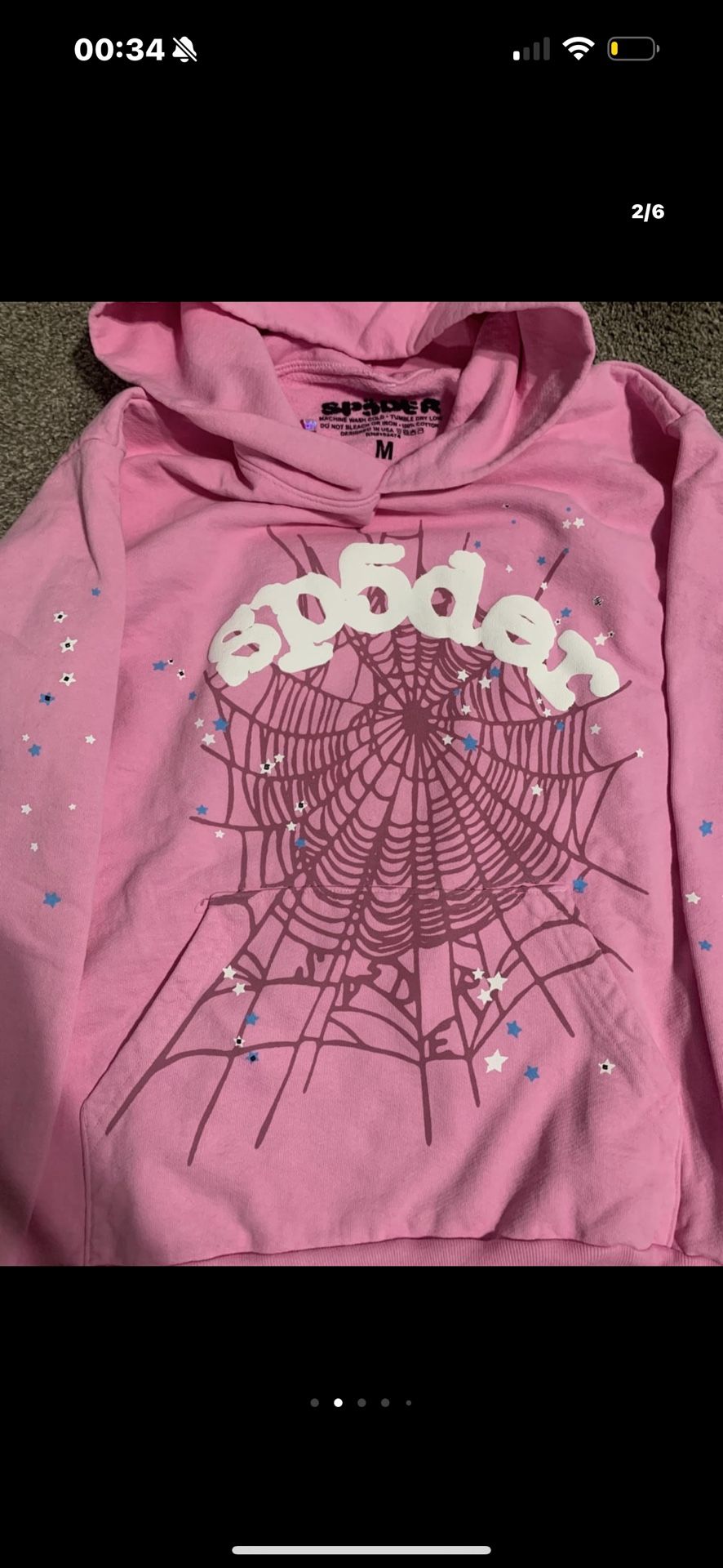 Pink web-og spider hoodie