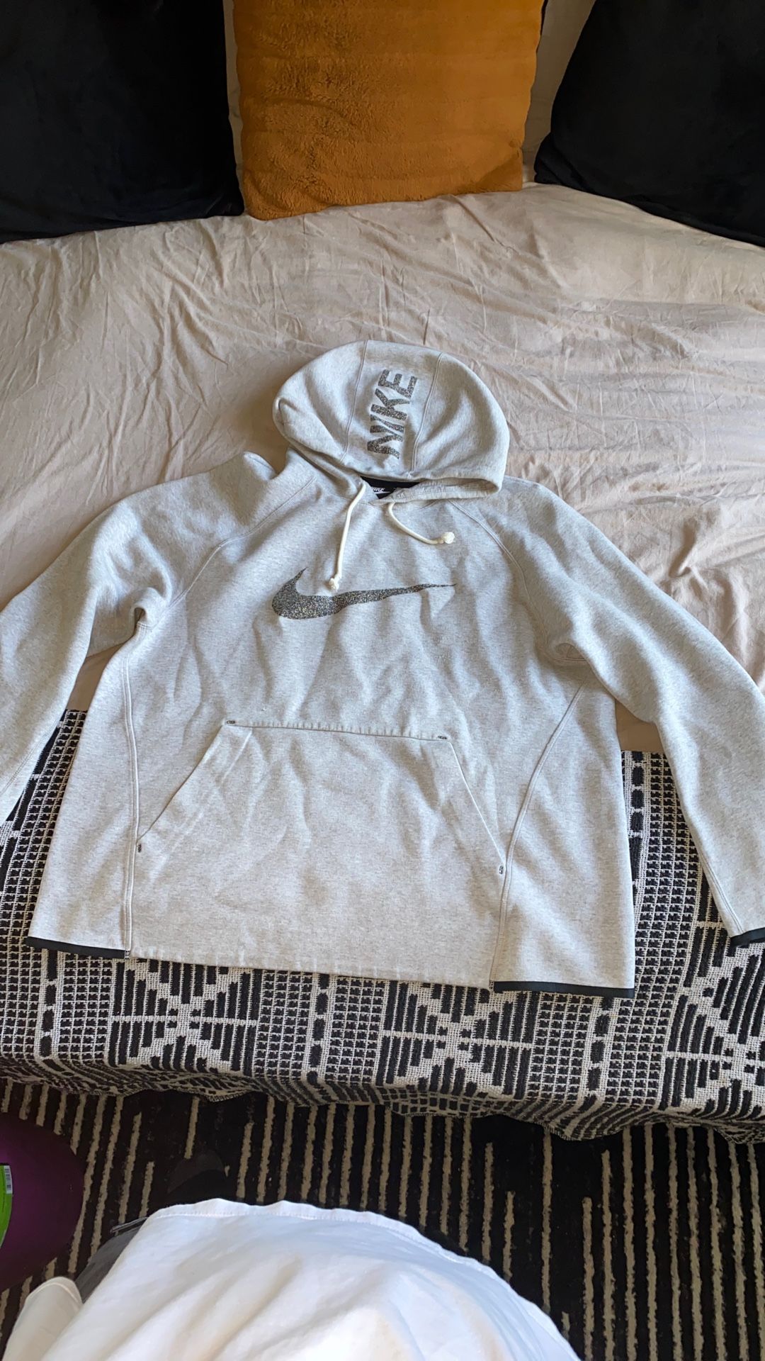 NIKE GREY HOODIE RECYCLE MENS