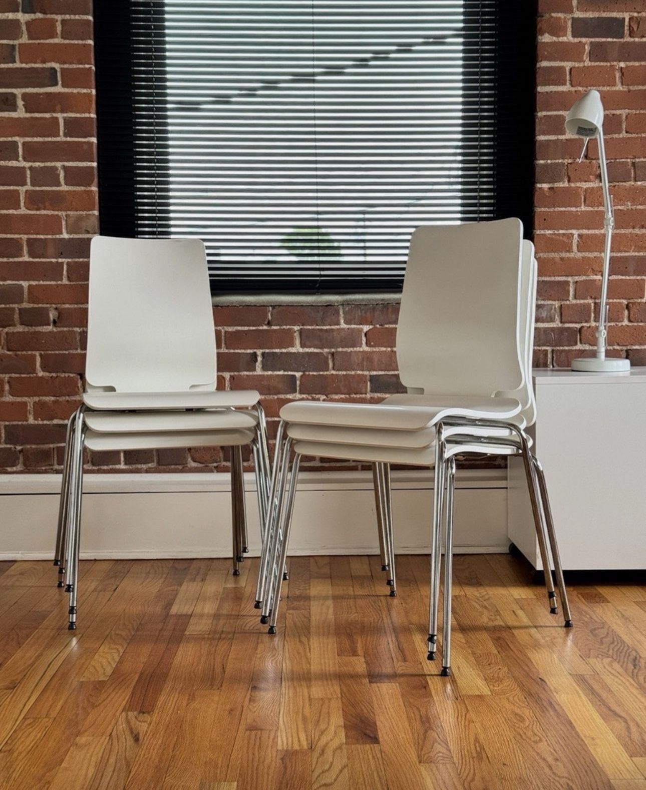 IKEA Gilbert Chair – 1990s Vintage Stackable Dining Chair, Teak Plywood Seat