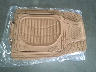 Motor Trend Beige Universal Tough Contour Heavy Duty Floor Mats, New In Box.