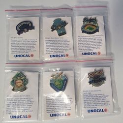 1987 Unocal 76 Los Angeles Dodgers Complete 6 Pin Set Brand New
