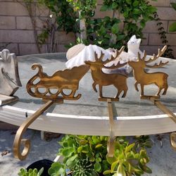Solid Brass Christmas Stocking Hangers