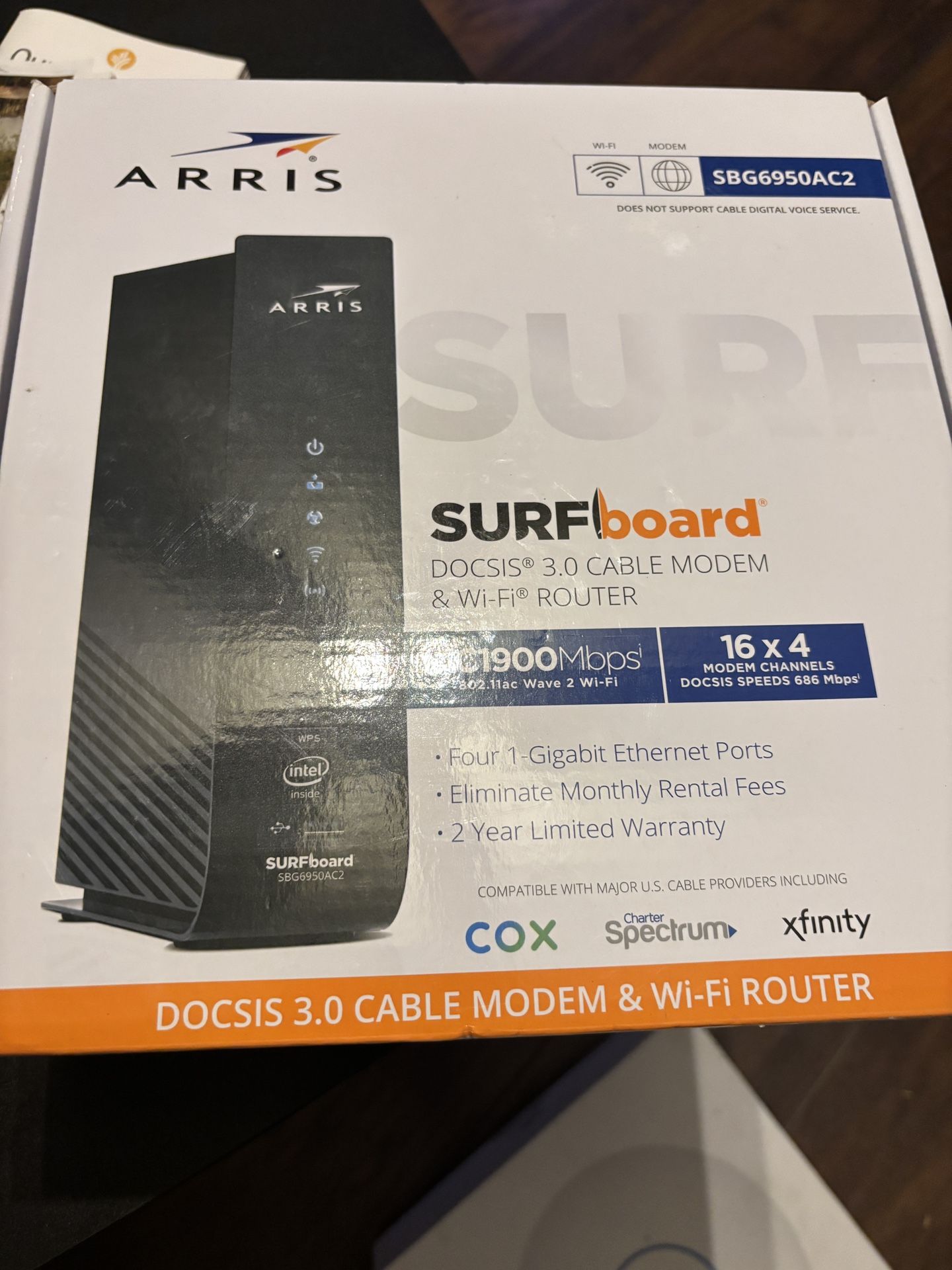 Linksys High Speed DOCSIS 3.0 24x8 AC1900 Cable Modem Router for Xfinity by Comcast and Spectrum by Charter (CG7500)