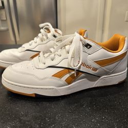 Mens Reebok BB 4000 I| White And Orange Size 11