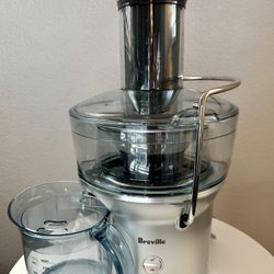 Breville BJE200XL Juice Fountain Compact Centrifugal Machine, 25 oz, Silver