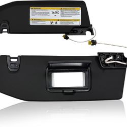 Sun Visor Fit for Jeep Wrangler JR Gladiator 2018 2019 2020 2021 2022 2023 Replace 6BR80TX7AQ with Vanity Light with Makeup Mirror (Right Side(W/Garag